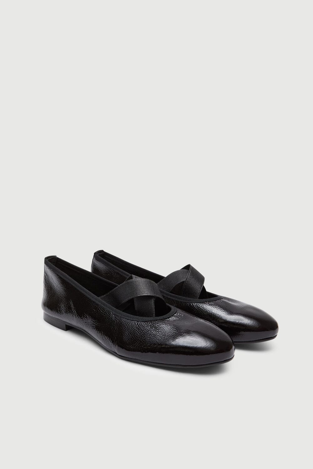 Bettina Ballet Flats in Black Patent Leather
