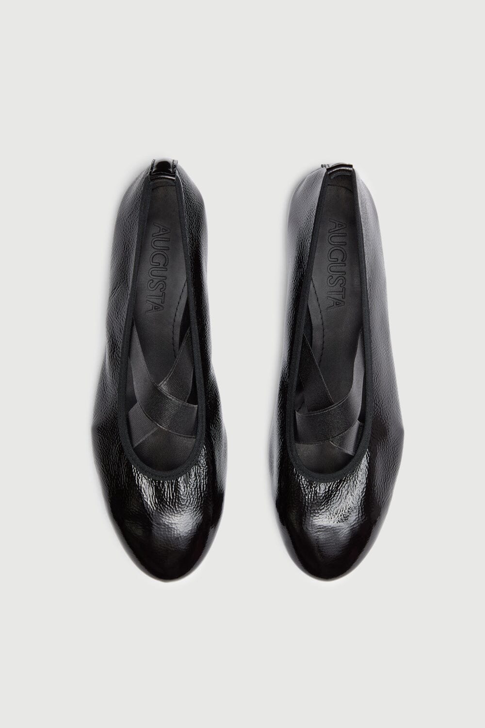 Bettina Ballet Flats in Black Patent Leather