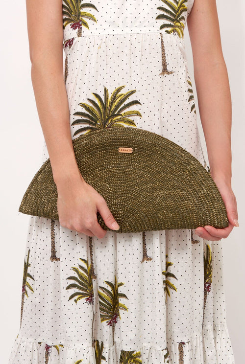 Bolso Abanico Verde Oliva