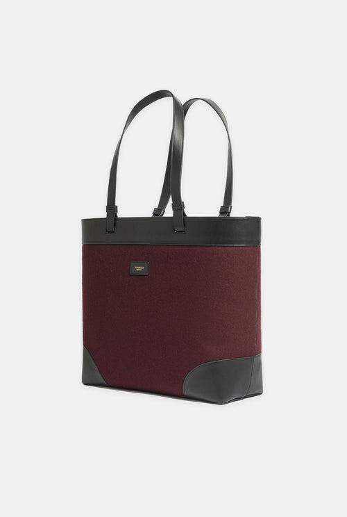 Bolso Break paño burdeos