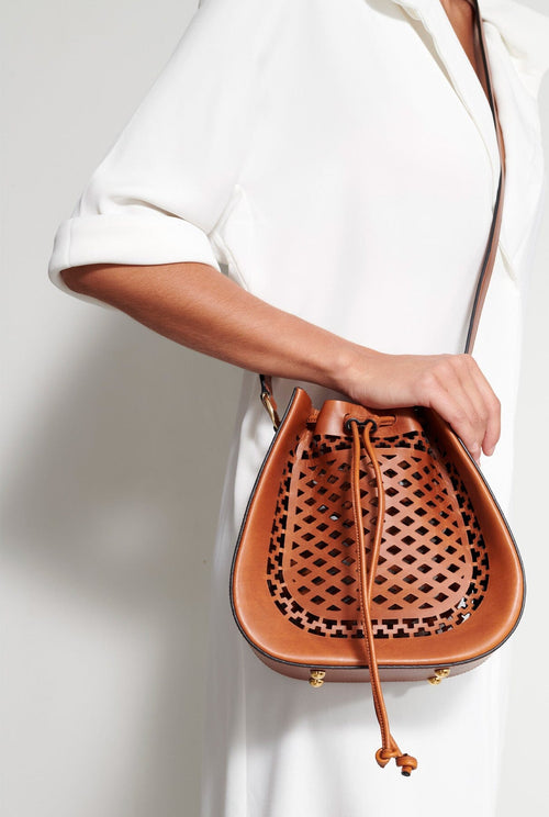 Bolso Tonneau Marrón