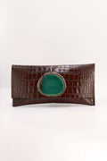 Cartera Maxi Premium Coco Marrón Ágata Verde