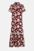 Celia Bordeaux Dress