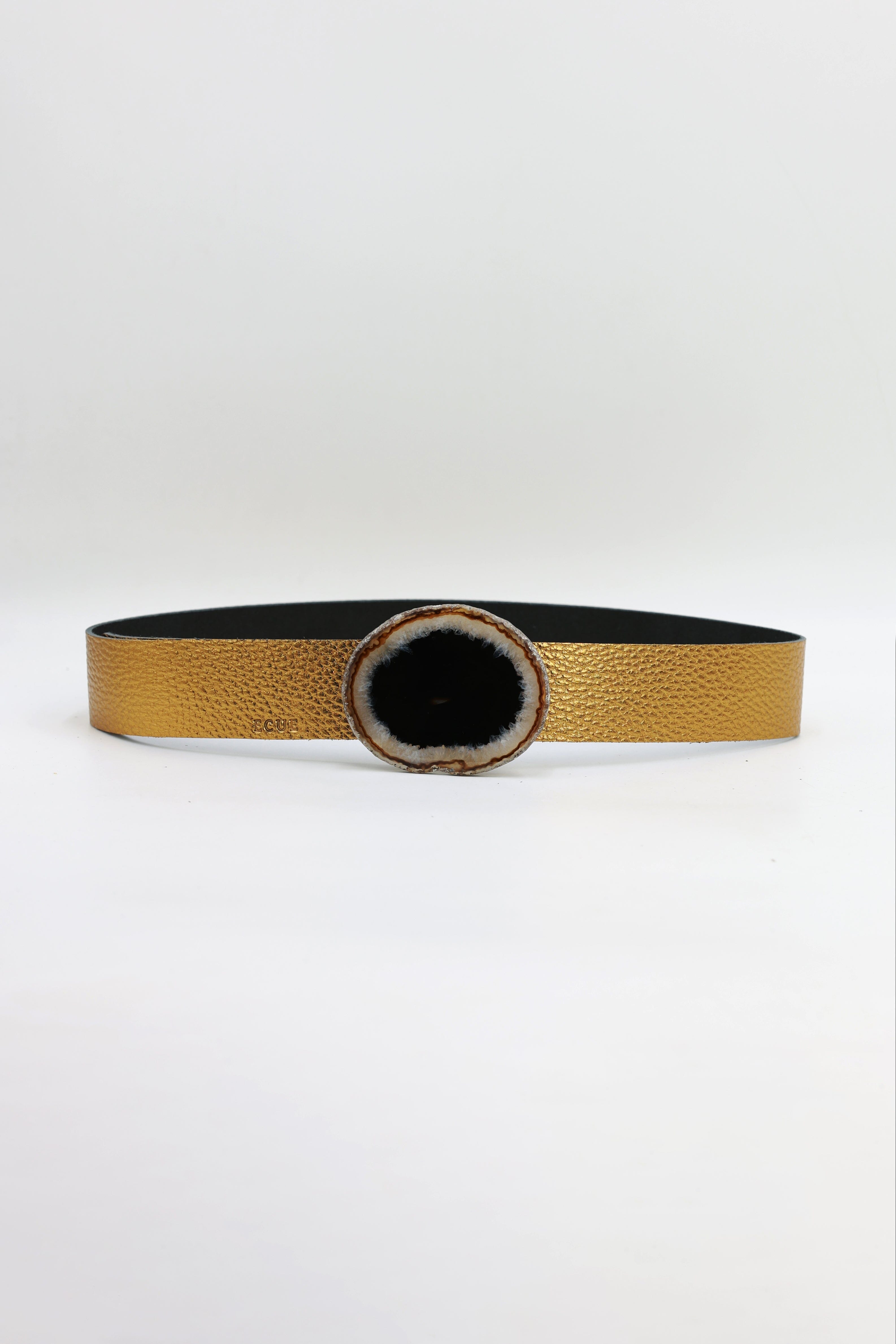 Cinturón Jeans Dorado - Ágata Natural