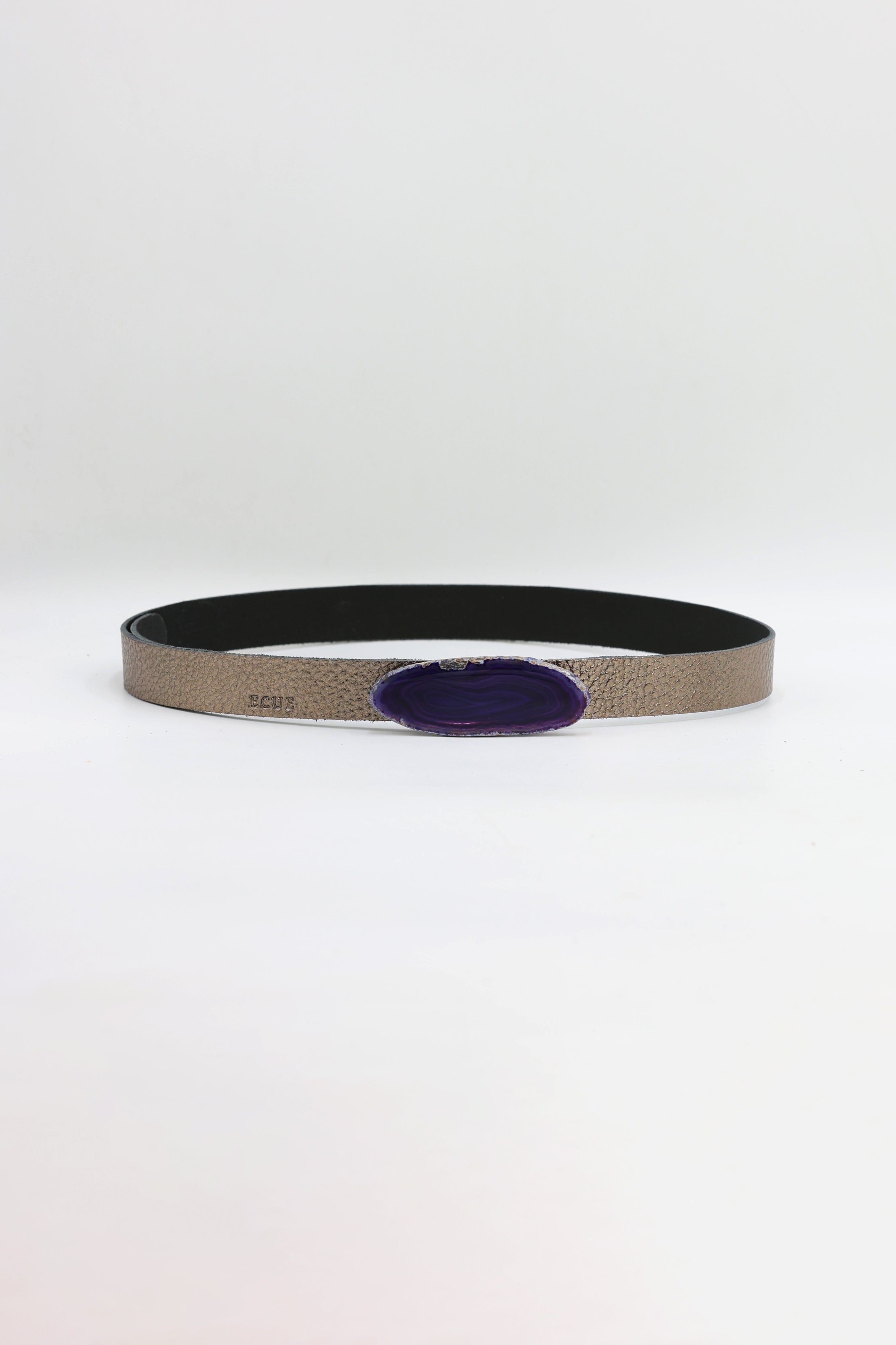 Cinturón Mezzo Bronce - Ágata Morada