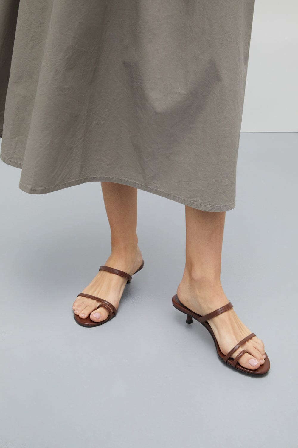 Daisy Sandals in Chocolate Leather