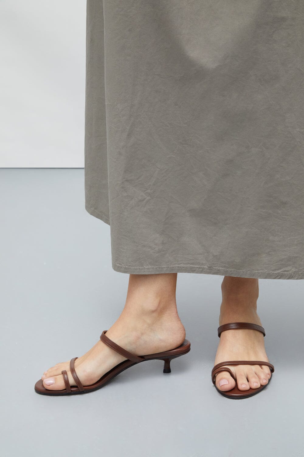 Daisy Sandals in Chocolate Leather