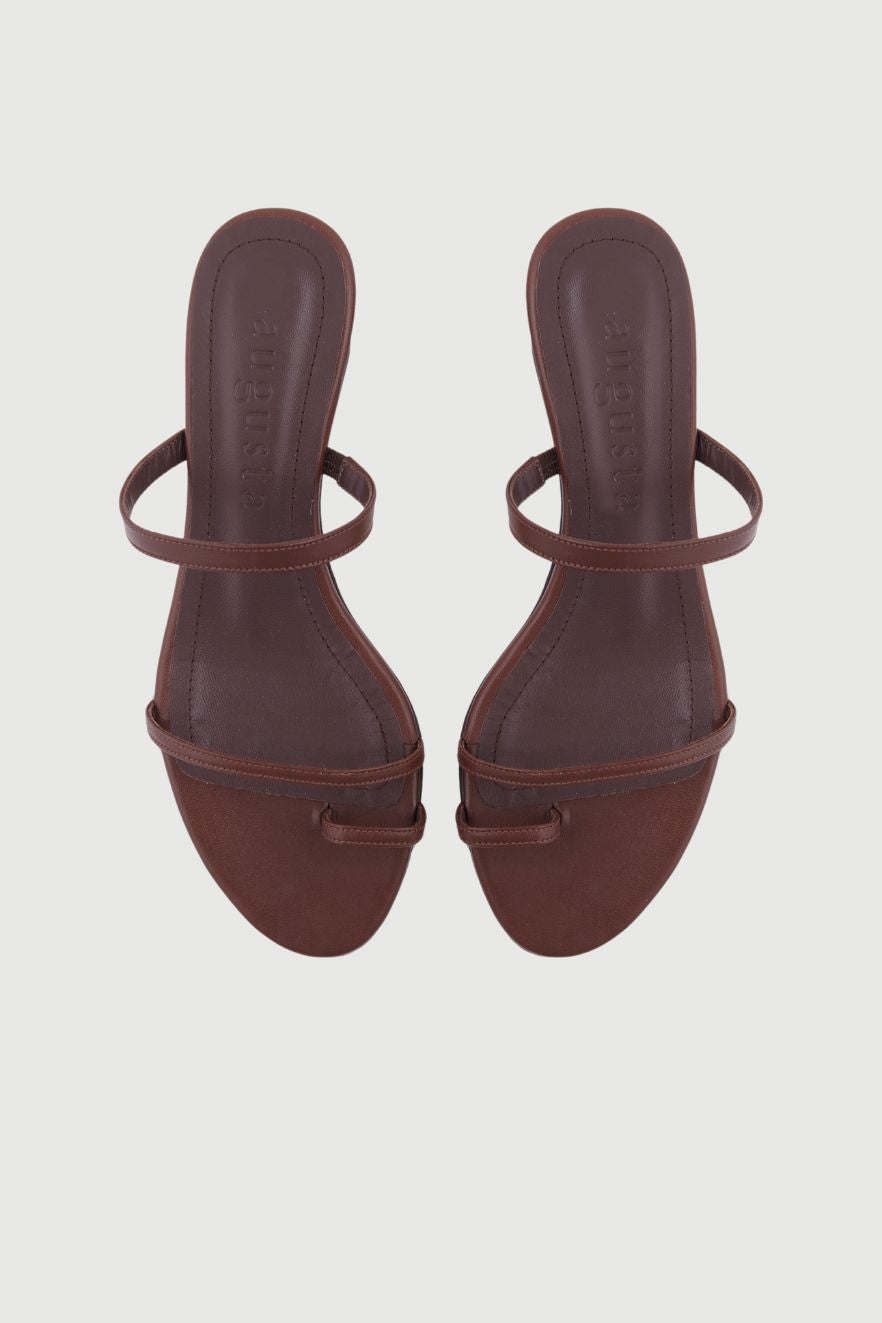 Daisy Sandals in Chocolate Leather