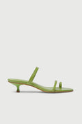 Daisy Sandals in Green Leather