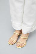Daisy Sandals in Vanilla Leather