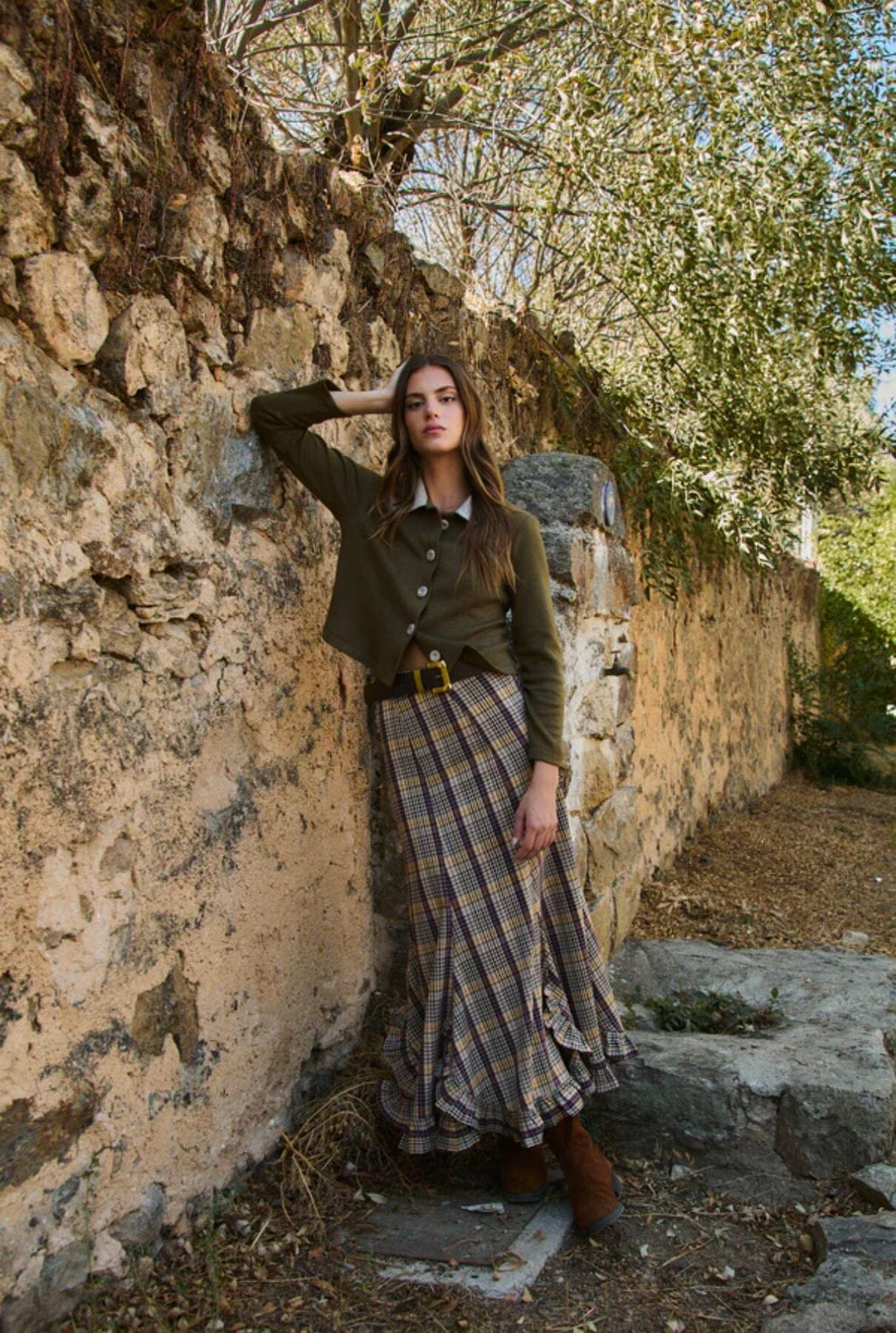 ARCHIVE SALE - FALDA DOLLY CUADROS MULTICOLOR