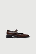 Gia Mary Janes in Caramel Leather