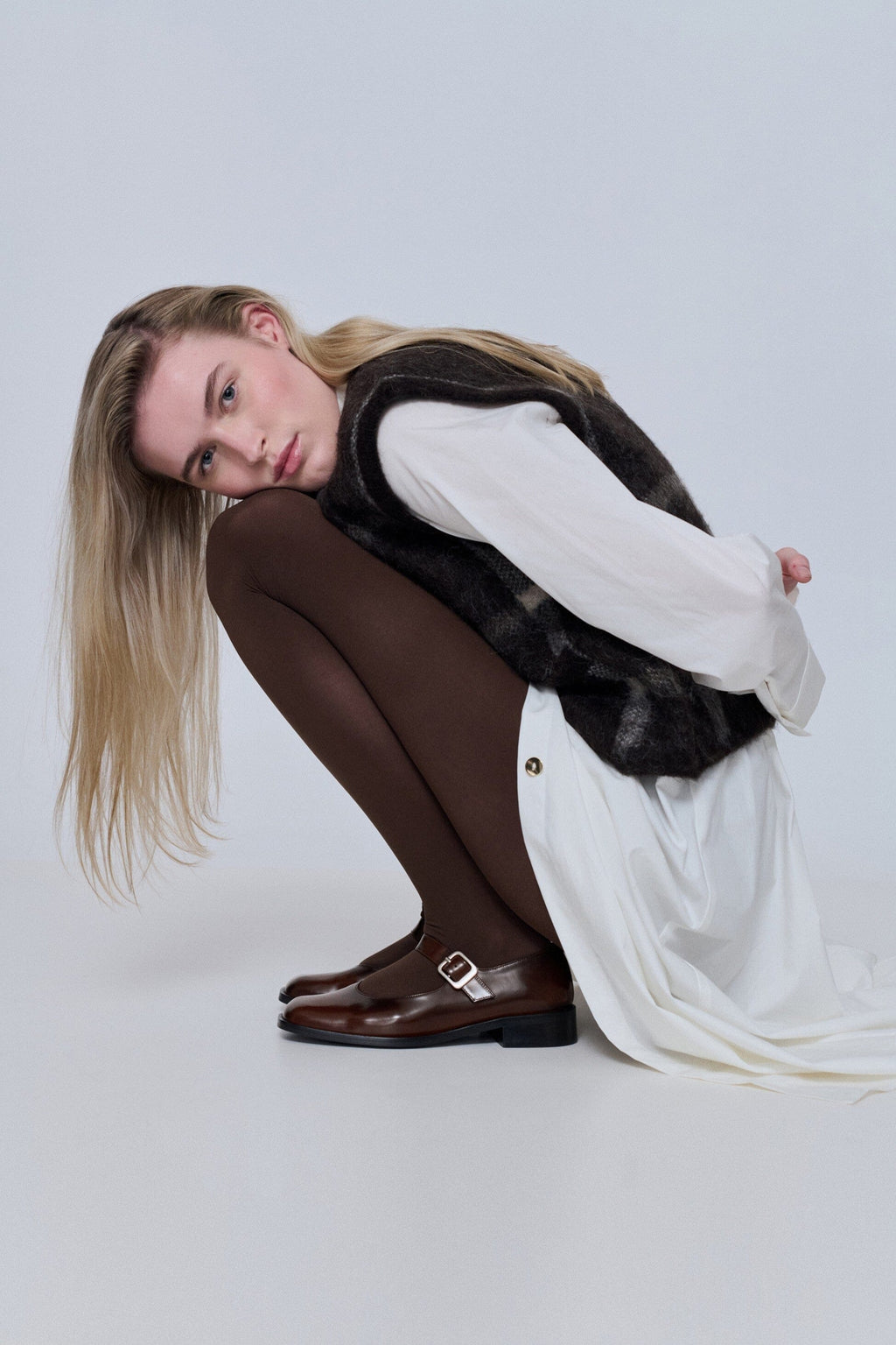 Gia Mary Janes in Caramel Leather