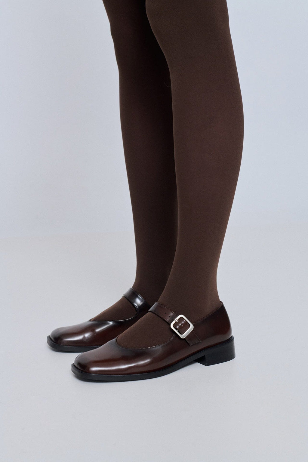 Gia Mary Janes in Caramel Leather
