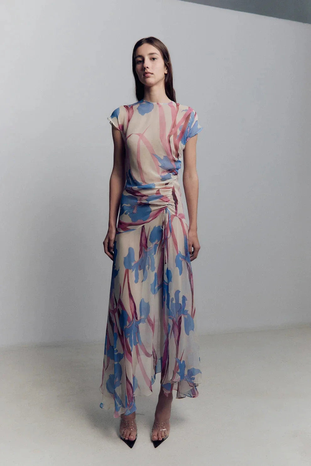 Iris Chiffon Midi Dress