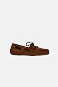 Ivy Boat Shoes in Caramel Nobuk - Size 41