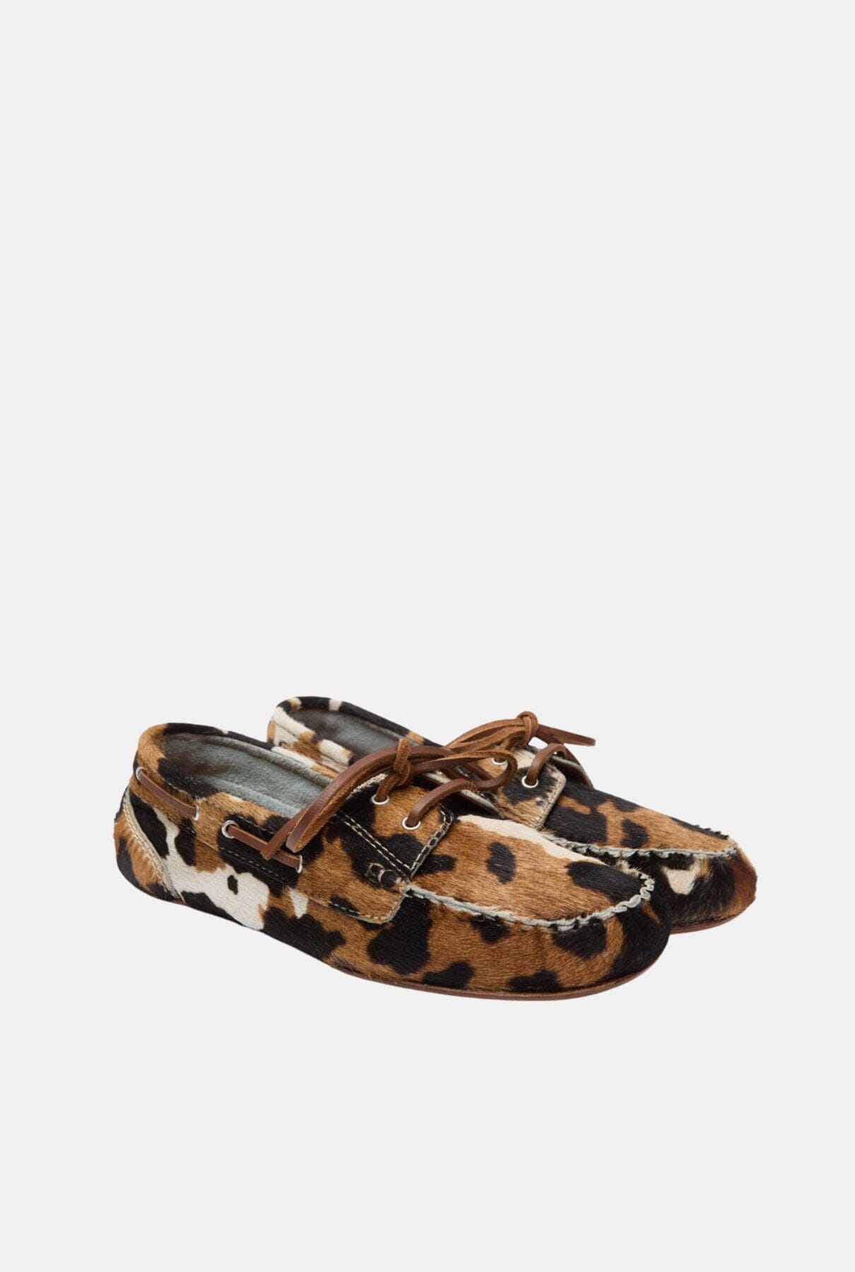 Ivy loafers in Dark Cow print Calf Hair