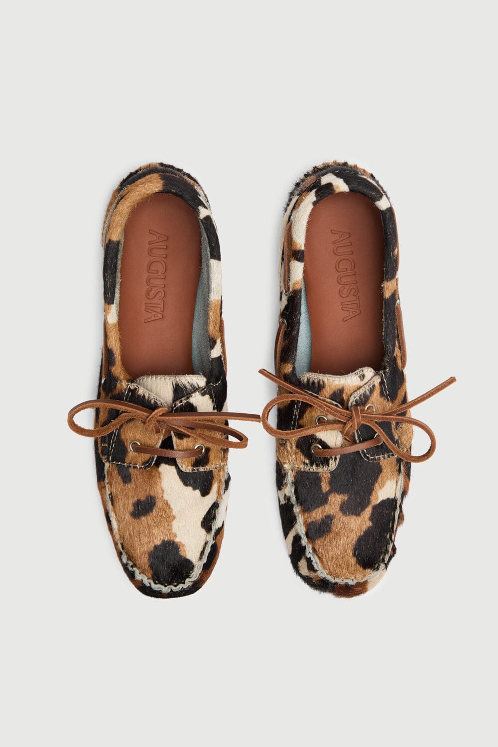 Ivy loafers in Dark Cow print Calf Hair