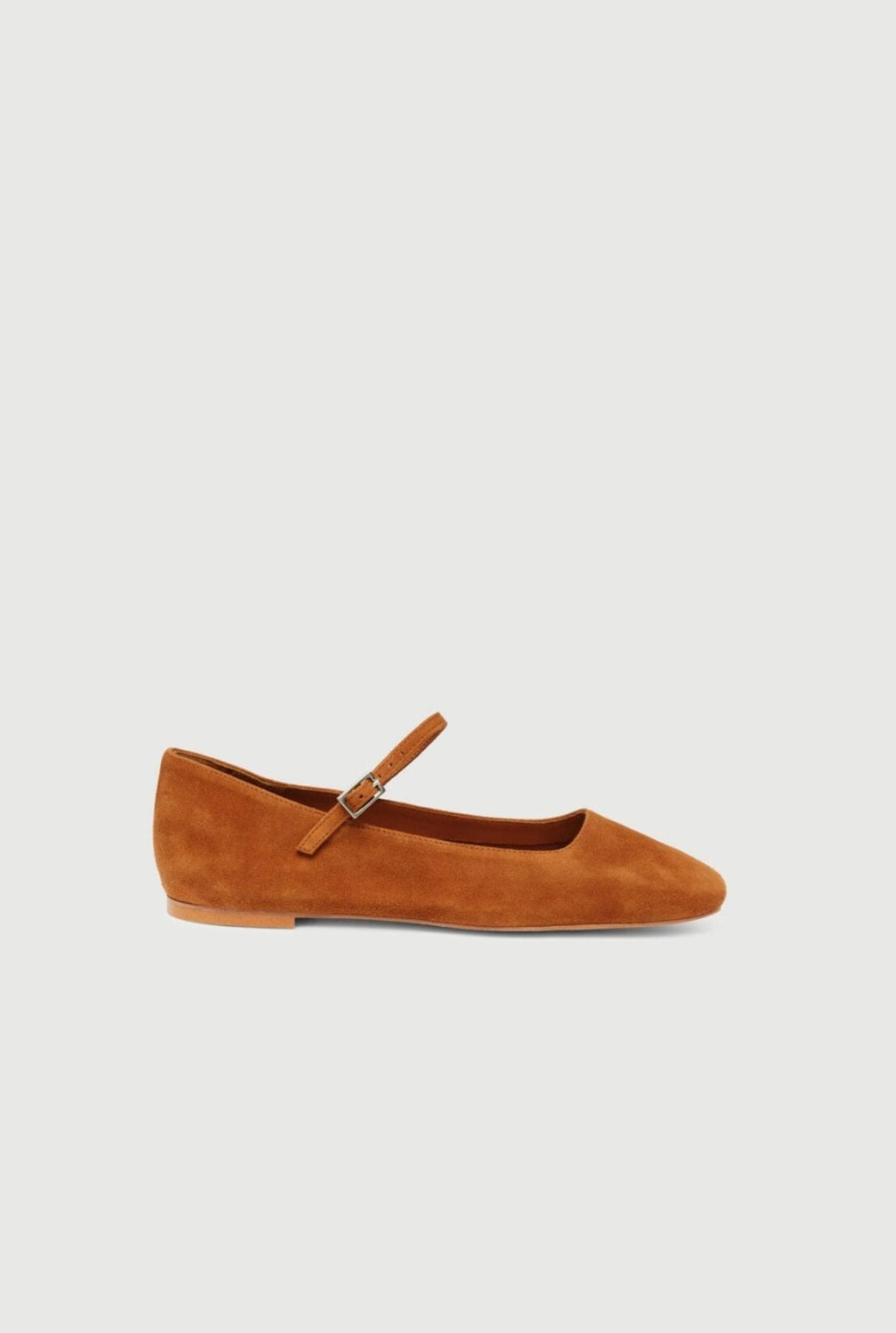 Julieta Mary Janes in Caramel Suede