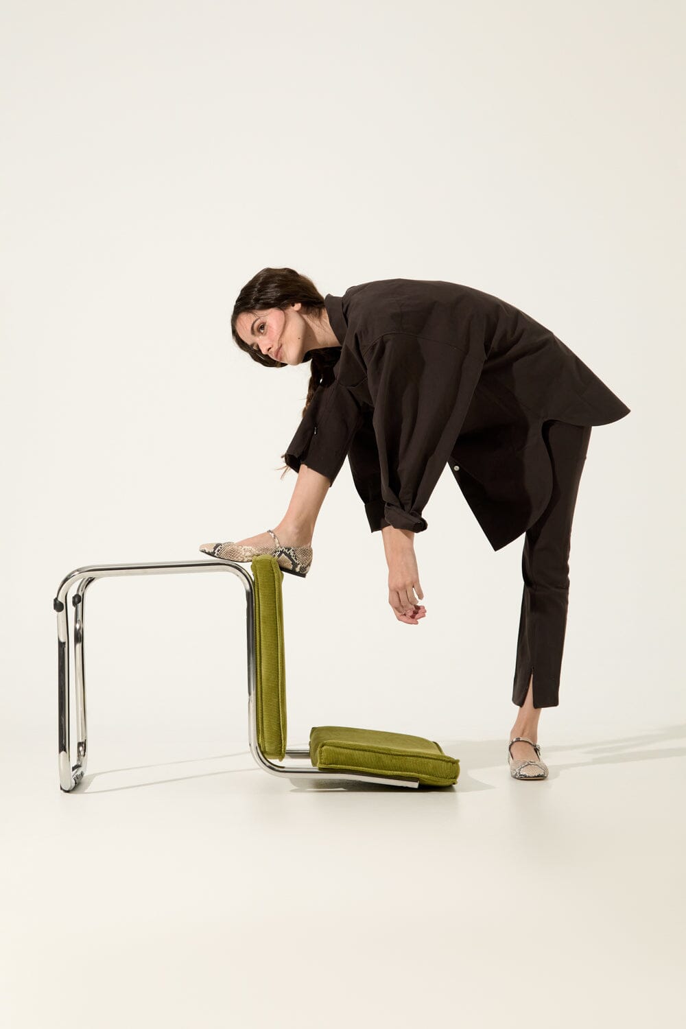 Julieta Mary Janes in Snake Print Leather