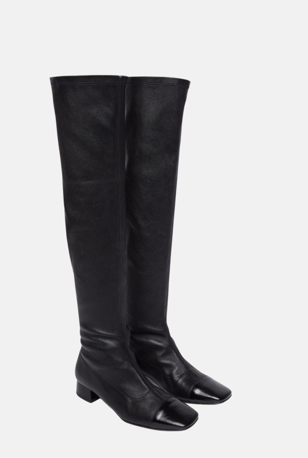 Kendall Boots in Black Leather