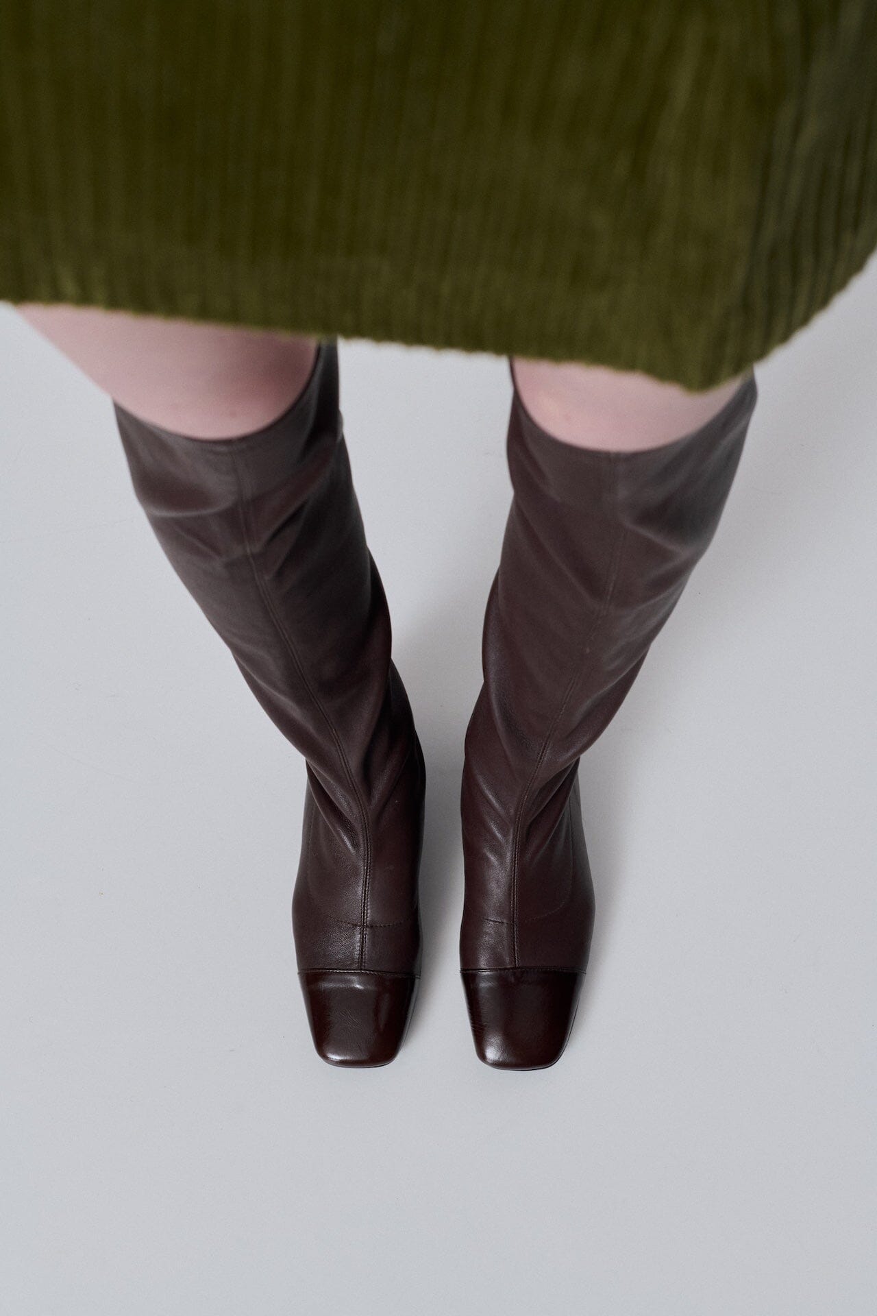 Kendall Boots in Chocolate Leather