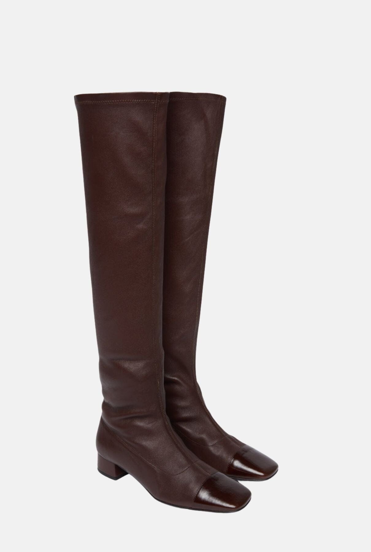Kendall Boots in Chocolate Leather