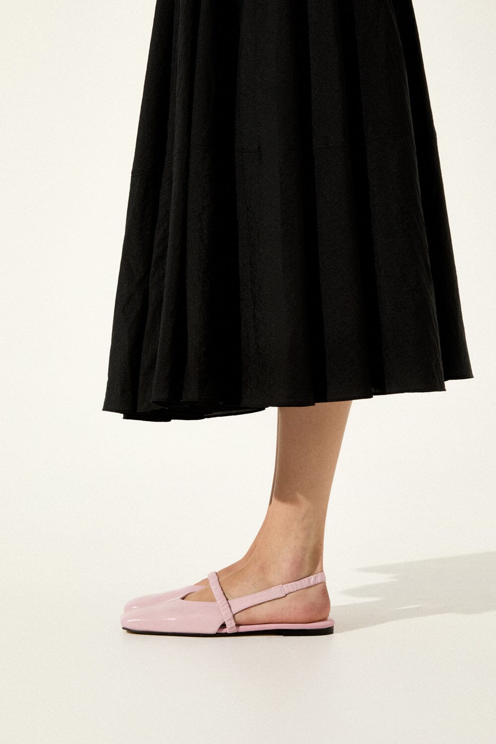 Patti Slingback Flats in Pink Patent Leather