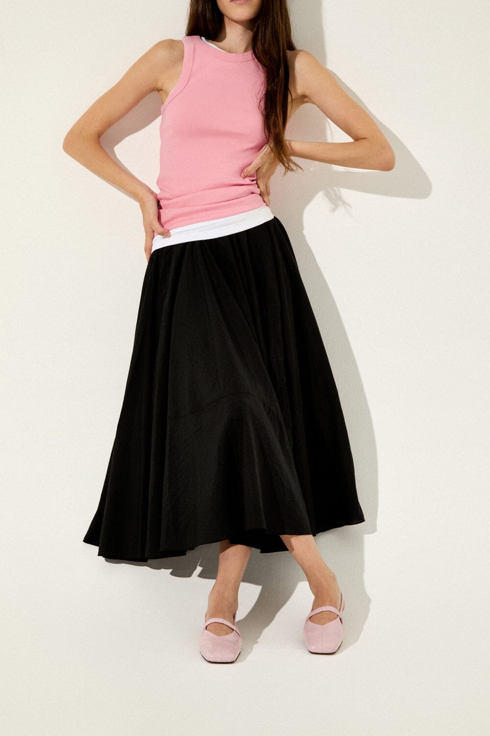 Patti Slingback Flats in Pink Patent Leather