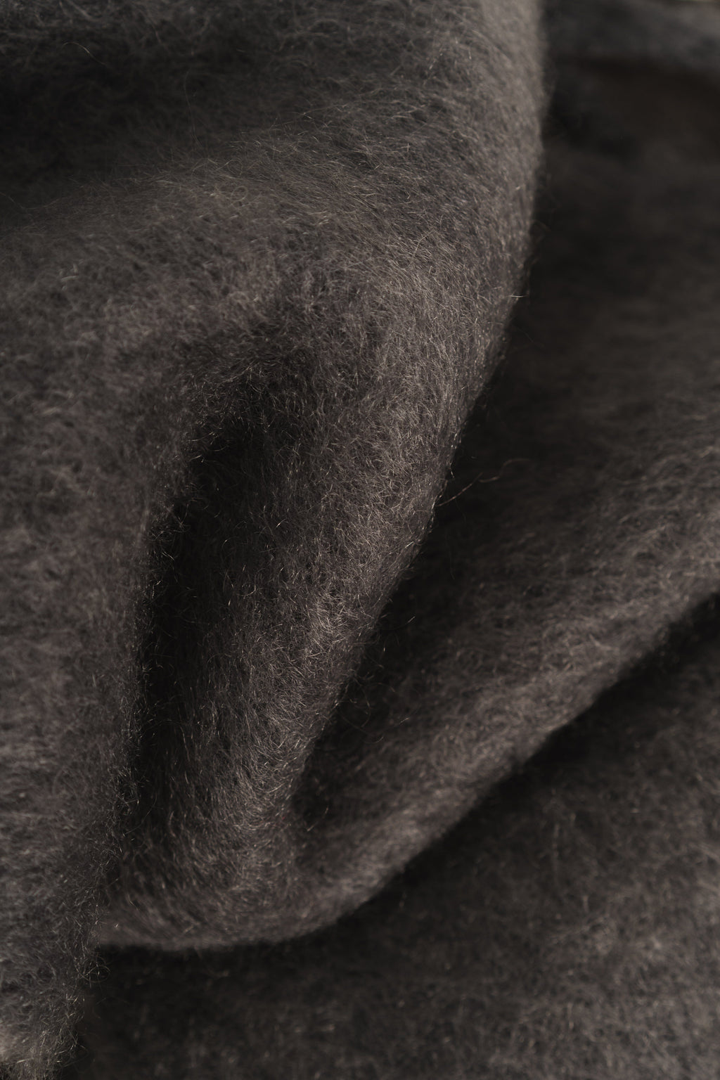 Stone Grey Mohair Scarf