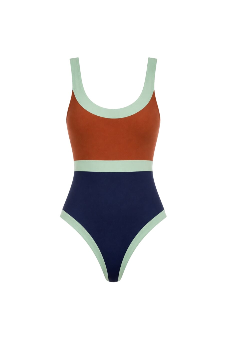 TRAJE DE BAÑO HORIZONTE BIMINI TERRA / MARINO / MENTA