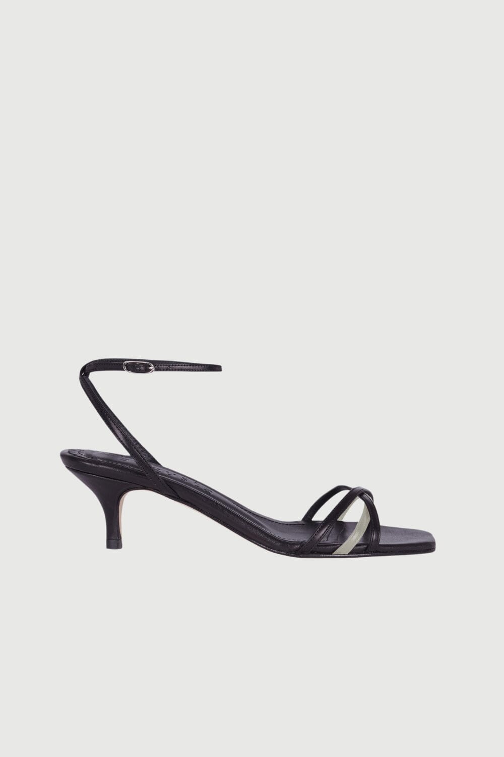 Uma Sandals in Black & White Leather
