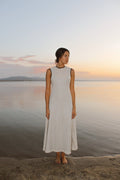 Vestido Arena Lino Liso
